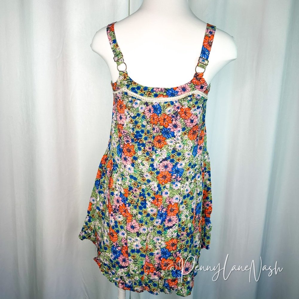 Anthropologie Abel The Label Floral Tiered Trapeze Dress - Picture 9 of 10